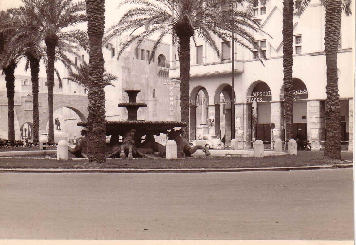 Tripoli's Piazza Italia photographed in 1960